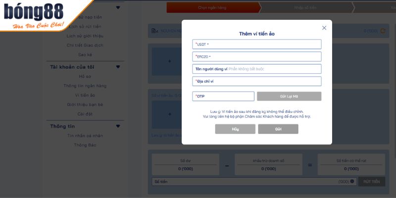 Rút Tiền BONG88 2 Một số lưu ý quan trọng cần biết khi thực hiện giao dịch vốn cược